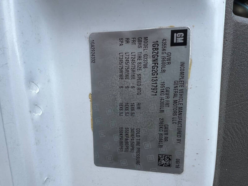 2016 Chevrolet Express LS 3500