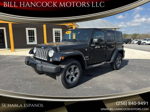 2017 Jeep Wrangler Unlimited for sale at BILL HANCOCK MOTORS LLC in Albertville AL