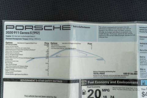 2020 Porsche 911 Carrera S