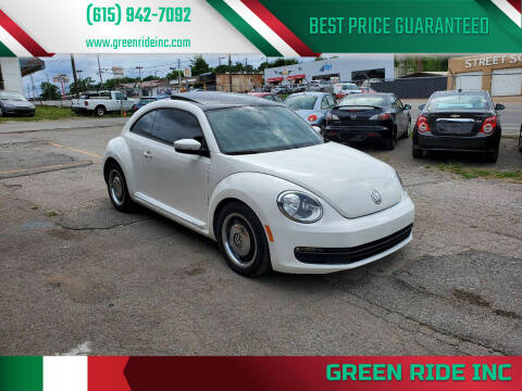2012 Volkswagen Beetle for sale at Green Ride Inc in Nashville TN