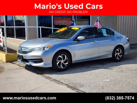 2017 Honda Accord for sale at Mario's Used Cars in Houston TX