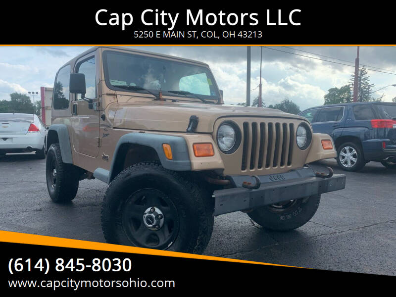 2000 Jeep Wrangler Sport for sale at Cap City Motors in Columbus OH
