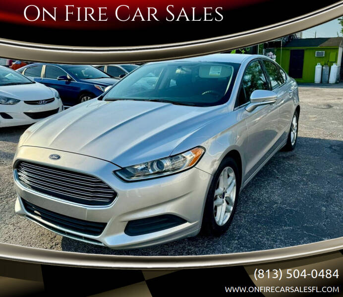 2015 Ford Fusion for sale at On Fire Car Sales in Tampa FL