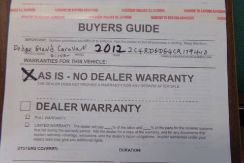 2012 Dodge Grand Caravan Crew