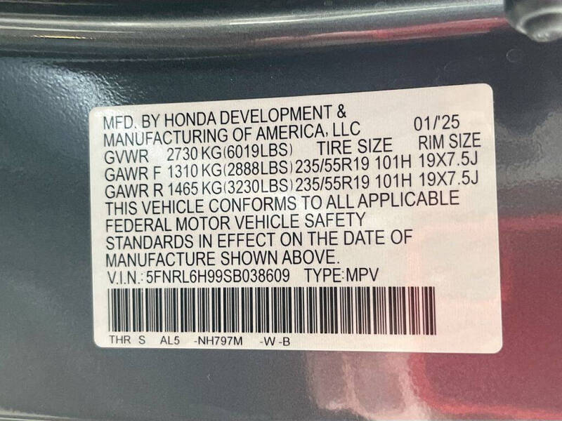2025 Honda Odyssey Elite