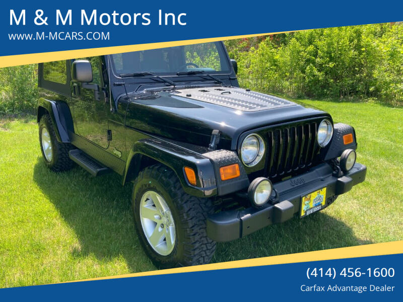 2005 Jeep Wrangler for sale at M & M Motors Inc in West Allis WI