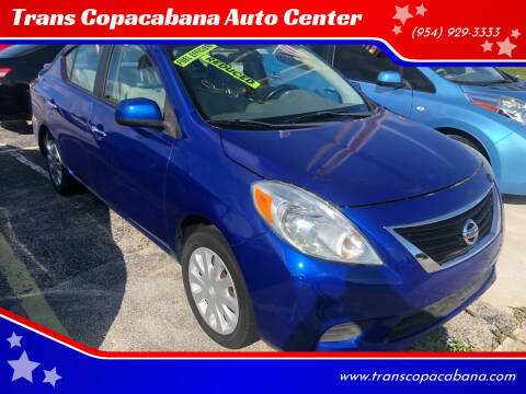 2013 Nissan Versa for sale at Trans Copacabana Auto Center in Hollywood FL