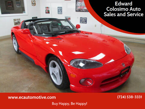 1993 Dodge Viper for sale at Edward Colosimo Auto Sales and Service in Evans City PA