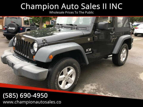 2008 Jeep Wrangler for sale at Champion Auto Sales II INC in Rochester NY