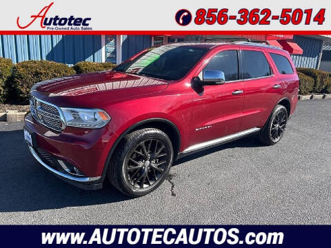 2015 Dodge Durango for sale at Autotec Auto Sales in Vineland NJ