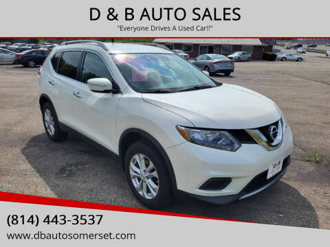2014 Nissan Rogue for sale at D & B AUTO SALES in Somerset PA