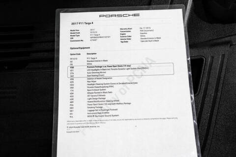2017 Porsche 911 Targa 4
