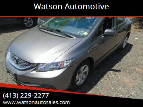 2015 Honda Civic for sale at Watson Automotive in Sheffield MA