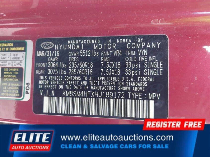 2017 Hyundai Santa Fe SE