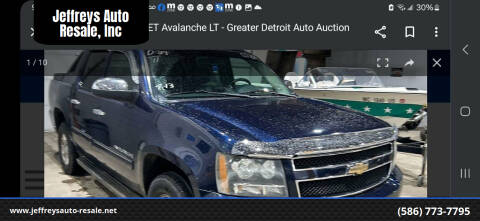 2011 Chevrolet Avalanche for sale at Jeffreys Auto Resale, Inc in Clinton Township MI