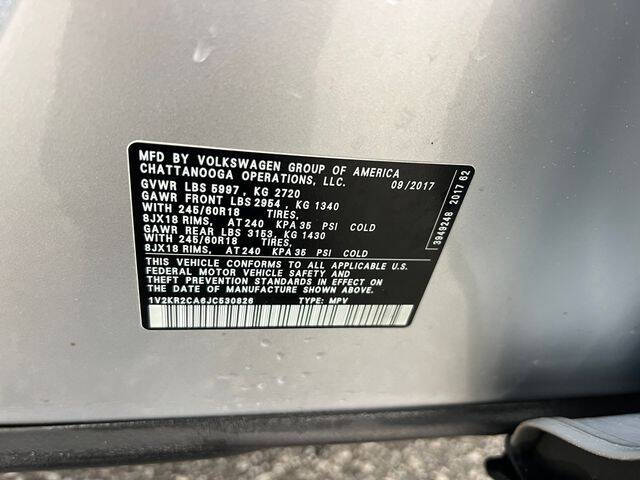 2018 Volkswagen Atlas V6 SE 4Motion