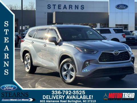 2022 Toyota Highlander for sale at Stearns Ford in Burlington NC