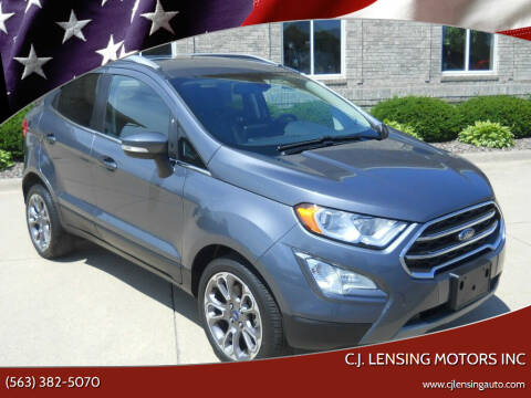 2018 Ford EcoSport for sale at C.J. Lensing Motors Inc in Decorah IA