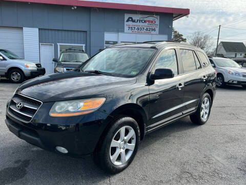 2009 Hyundai Santa Fe for sale at AutoPro Virginia LLC in Virginia Beach VA