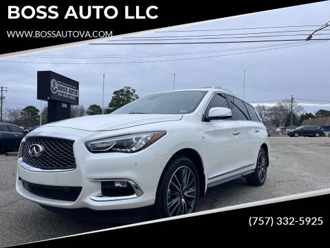 2017 Infiniti QX60 for sale at BOSS AUTO LLC in Norfolk VA