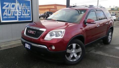 2011 GMC Acadia for sale at Zion Autos LLC in Pasco WA