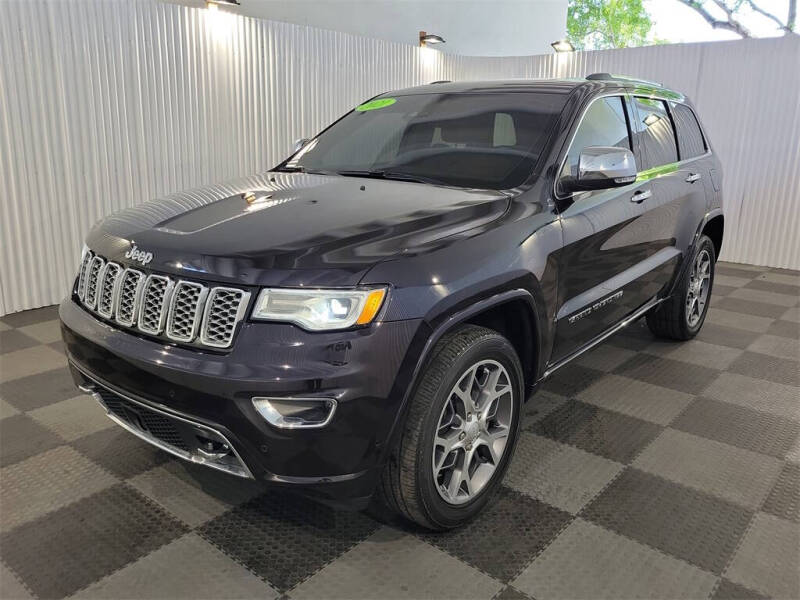 Used 2021 Jeep Grand Cherokee Overland with VIN 1C4RJECG2MC757996 for sale in Lighthouse Point, FL