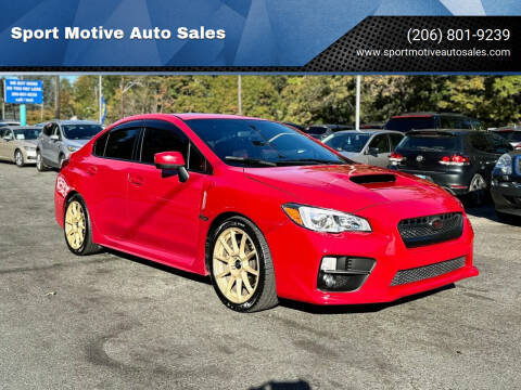 2016 Subaru WRX for sale at Sport Motive Auto Sales in Seattle WA