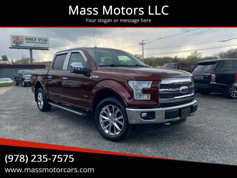 2015 Ford F-150 for sale at Mass Motors LLC in Worcester MA