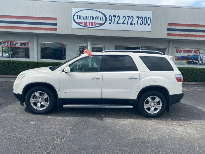 2009 GMC Acadia for sale at Traditional Autos in Dallas TX