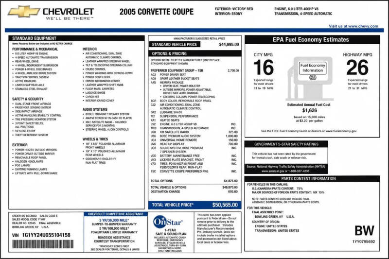 2005 Chevrolet Corvette