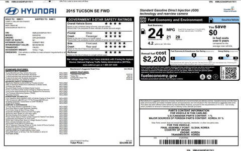 2015 Hyundai Tucson SE