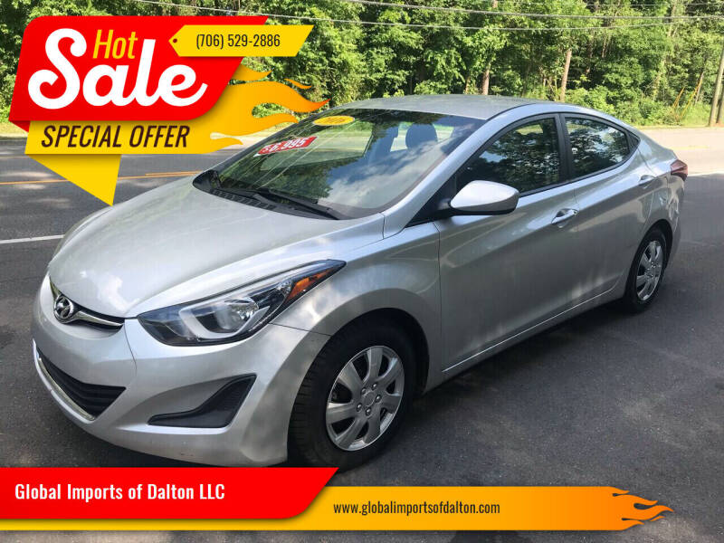 2016 Hyundai Elantra for sale at Global Imports of Dalton LLC in Dalton GA