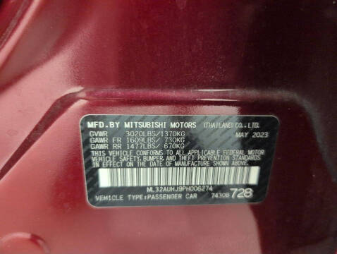 2023 Mitsubishi Mirage LE