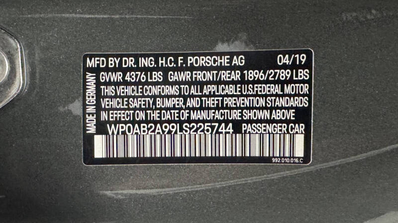 2020 Porsche 911 Carrera S