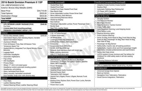 2016 Buick Envision Premium II