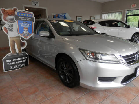 2013 Honda Accord for sale at ABSOLUTE AUTO CENTER in Berlin CT