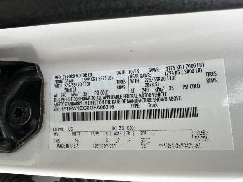 2016 Ford F-150 Platinum