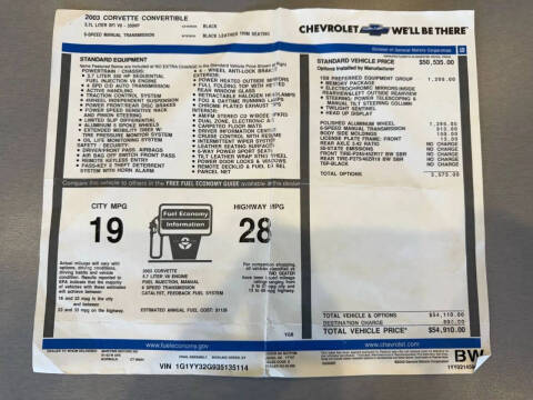 2003 Chevrolet Corvette