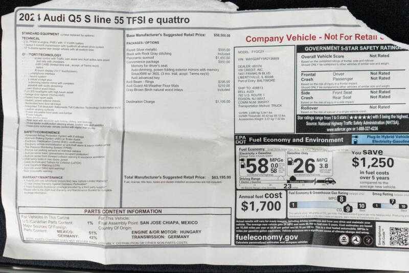 2024 Audi Q5 e quattro S line Premium 55 TFSI