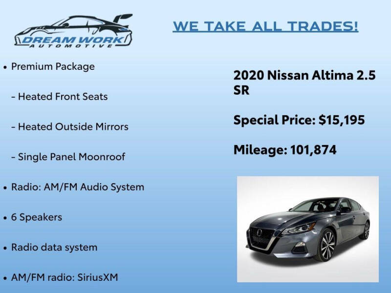 2020 Nissan Altima 2.5 SR