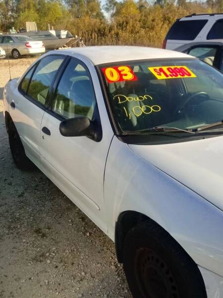 2003 Chevrolet Cavalier for sale at Finish Line Auto LLC in Luling LA