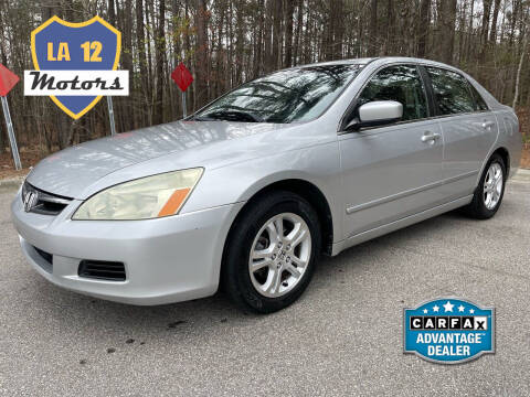 2006 Honda Accord for sale at LA 12 Motors in Durham NC