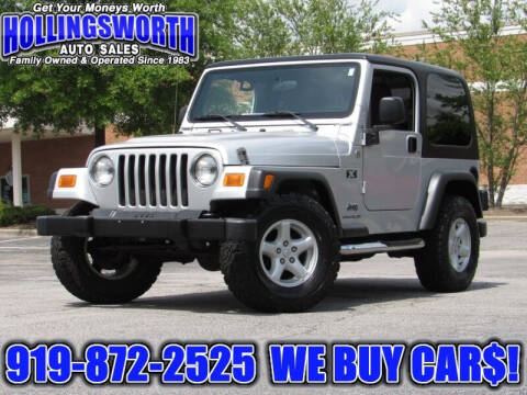 2005 Jeep Wrangler for sale at Hollingsworth Auto Sales in Raleigh NC
