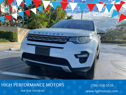 2018 Land Rover Discovery Sport for sale at HIGH PERFORMANCE MOTORS in Hollywood FL