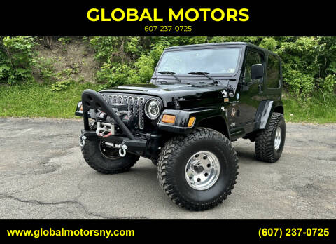 2001 Jeep Wrangler for sale at GLOBAL MOTORS in Binghamton NY