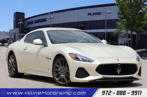 2018 Maserati GranTurismo for sale at HILINE MOTORS in Plano TX