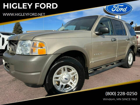 2002 Ford Explorer for sale at HIGLEY FORD in Windom MN