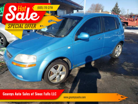 2006 Chevrolet Aveo for sale at Geareys Auto Sales of Sioux Falls, LLC in Sioux Falls SD