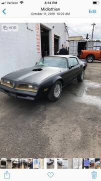 1978 Pontiac Firebird for sale at BRIAN ALLEN'S TRUCK OUTFITTERS in Midlothian VA