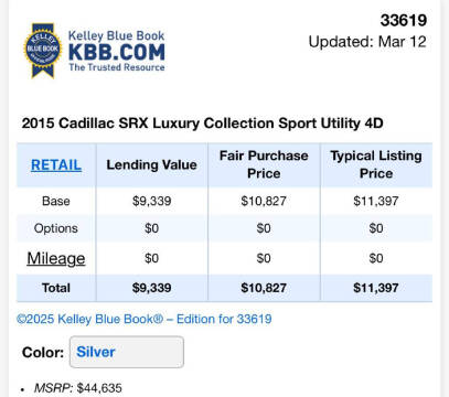 2015 Cadillac SRX Luxury Collection